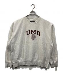 Champion REVERSE WEAVE（チャンピオン リバース ウィーブ）の古着「カレッジロゴクルーネックスウェット」｜グレー