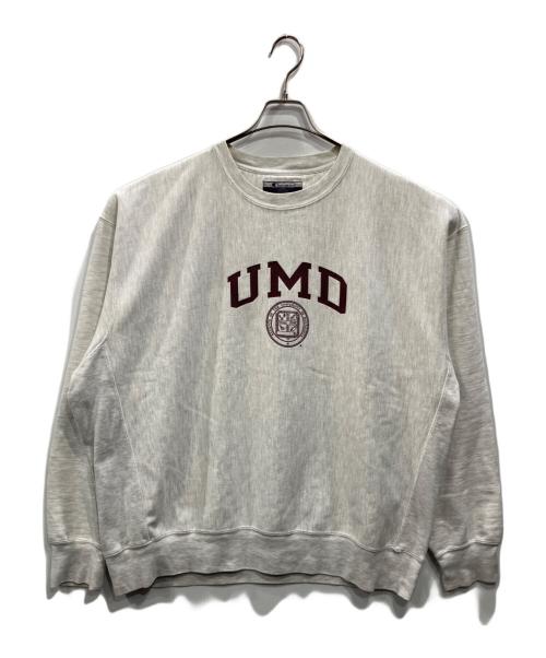 Champion REVERSE WEAVE（チャンピオン リバース ウィーブ）Champion REVERSE WEAVE (チャンピオン リバース ウィーブ) カレッジロゴクルーネックスウェット グレー サイズ:XXLの古着・服飾アイテム