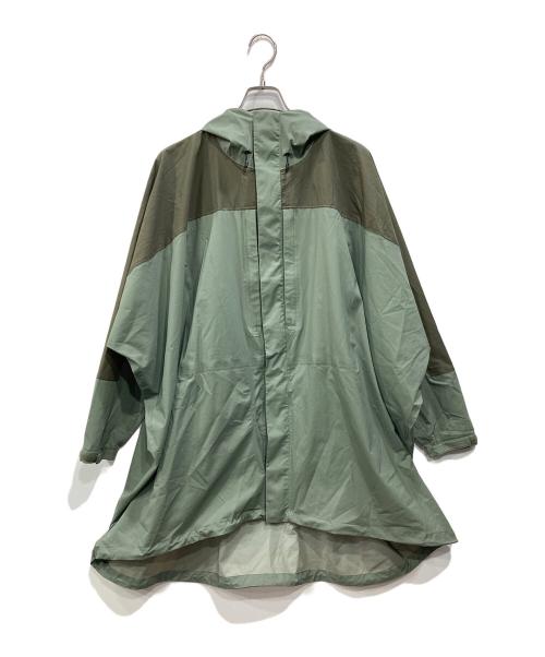 THE NORTH FACE（ザ ノース フェイス）THE NORTH FACE (ザ ノース フェイス) ハイベント フード付き タグアンポンチョコート グリーン サイズ:WMの古着・服飾アイテム