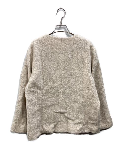 BEARDSLEY（ビアズリー）BEARDSLEY (ビアズリー) ノーカラージャケット ベージュ サイズ:Fの古着・服飾アイテム