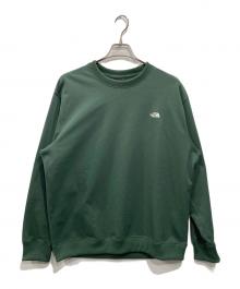 THE NORTH FACE（ザ ノース フェイス）の古着「スモールロゴヘザースウェットクルー」｜グリーン