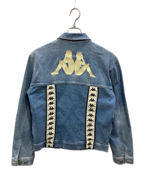 KAPPA（カッパ）Kappa (カッパ) デニムジャケット ブルー サイズ:SIZE Lの古着・服飾アイテム