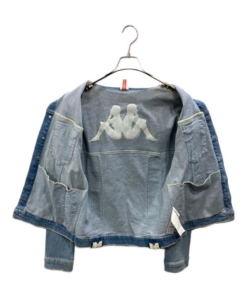 KAPPA（カッパ）Kappa (カッパ) デニムジャケット ブルー サイズ:SIZE Lの古着・服飾アイテム