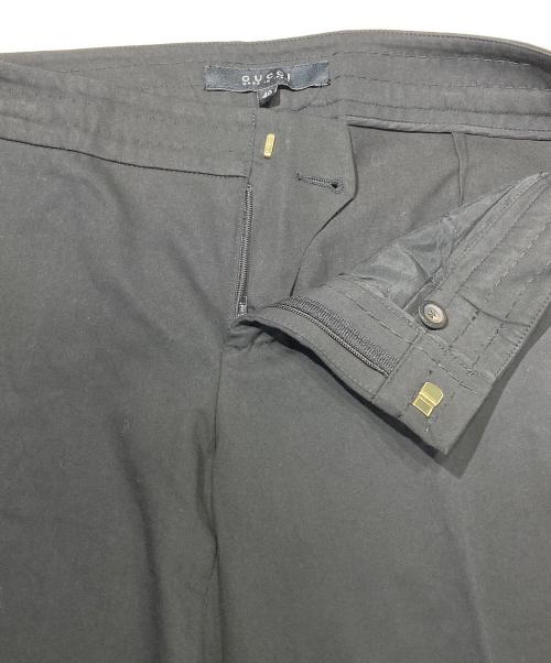 GUCCI（グッチ）GUCCI (グッチ) トラウザーパンツ ブラック サイズ:40の古着・服飾アイテム