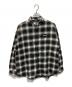 F.C.R.B.（エフシーレアルブリストル）の古着「FLANNEL BIG LOGO BAGGY SHIRT」｜グレー