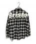 F.C.R.B. (エフシーレアルブリストル) FLANNEL BIG LOGO BAGGY SHIRT グレー サイズ:M：13000円