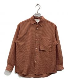 YOKE（ヨーク）の古着「OVERSIED CHECK SHIRTS」｜ブラウン