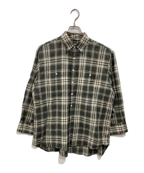Spick and Span（スピック＆スパン）Spick and Span (スピック＆スパン) コットンボイルチェックシャツ グレー サイズ:表記なしの古着・服飾アイテム