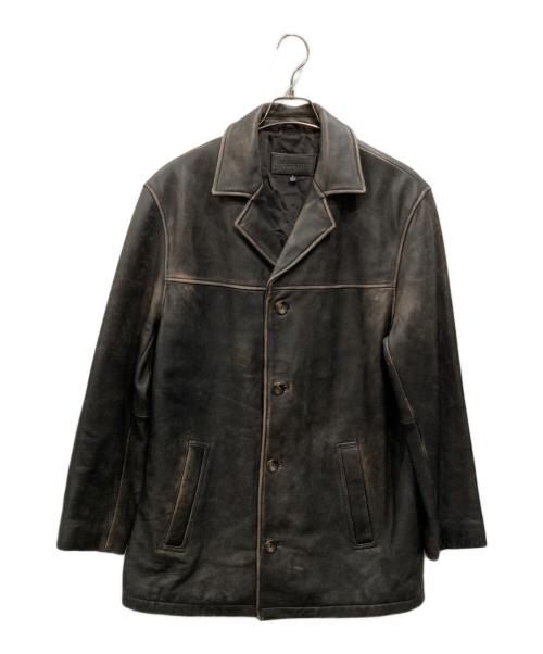 JOHN ASHFORD（ジョン アッシュフォード）JOHN ASHFORD (ジョン アッシュフォード) レザージャケット ブラウン サイズ:Sの古着・服飾アイテム