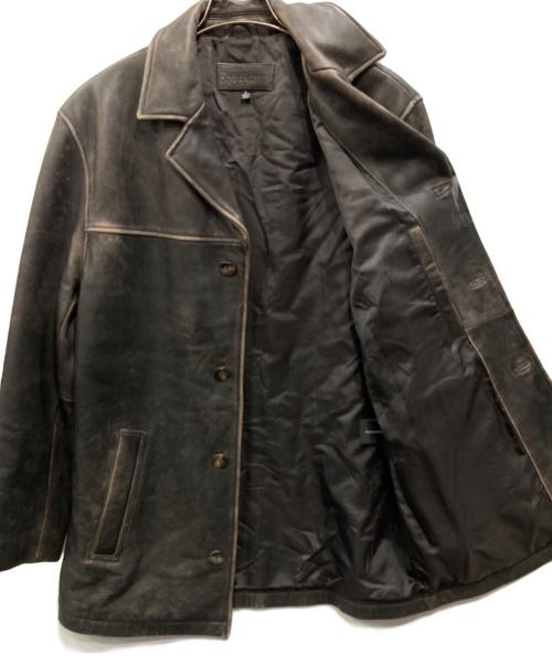 JOHN ASHFORD（ジョン アッシュフォード）JOHN ASHFORD (ジョン アッシュフォード) レザージャケット ブラウン サイズ:Sの古着・服飾アイテム