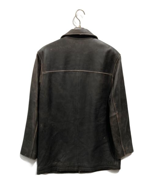 JOHN ASHFORD（ジョン アッシュフォード）JOHN ASHFORD (ジョン アッシュフォード) レザージャケット ブラウン サイズ:Sの古着・服飾アイテム