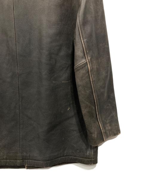 JOHN ASHFORD（ジョン アッシュフォード）JOHN ASHFORD (ジョン アッシュフォード) レザージャケット ブラウン サイズ:Sの古着・服飾アイテム