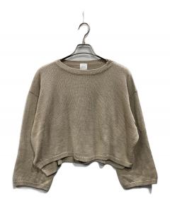 中古・古着通販】SOLAMONAT (ソラモナ) ウエハースニット ノーカラー