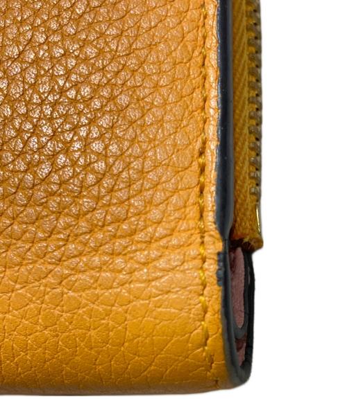 LOEWE（ロエベ）LOEWE (ロエベ) スリムジップバイフォールドウォレット イエローピンクの古着・服飾アイテム