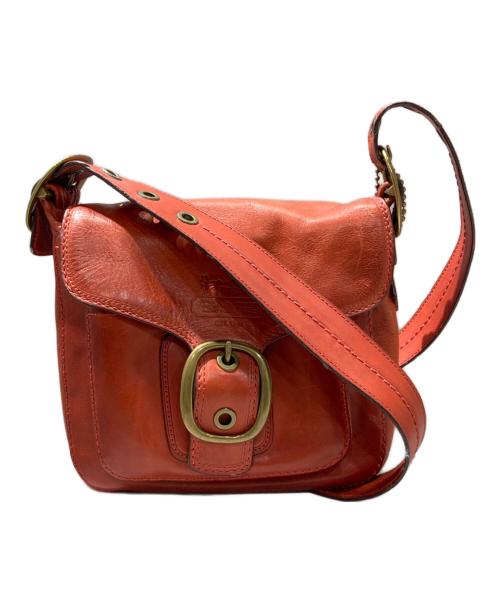 COACH（コーチ）COACH (コーチ) オールドレザーショルダーバッグ オレンジの古着・服飾アイテム