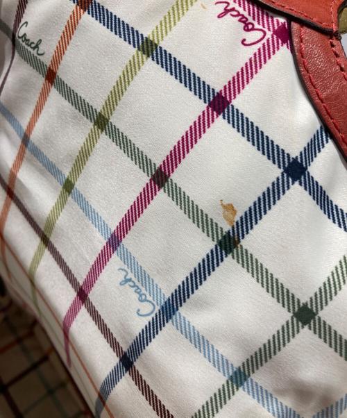 COACH（コーチ）COACH (コーチ) オールドレザーショルダーバッグ オレンジの古着・服飾アイテム