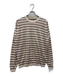 JOHN SMEDLEY（ジョンスメドレー）の古着「メリノウールニット」｜ベージュ