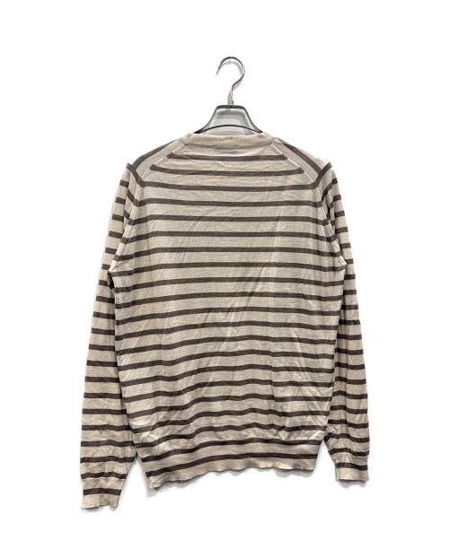 JOHN SMEDLEY（ジョンスメドレー）JOHN SMEDLEY (ジョンスメドレー) メリノウールニット ベージュ サイズ:Lの古着・服飾アイテム
