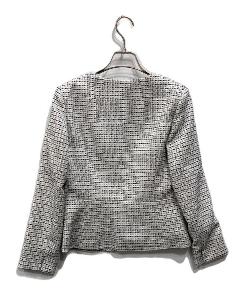 COUP DE CHANCE（クードシャンス）COUP DE CHANCE (クードシャンス) オスカーツィード ストレッチセットアップ ホワイト サイズ:38の古着・服飾アイテム