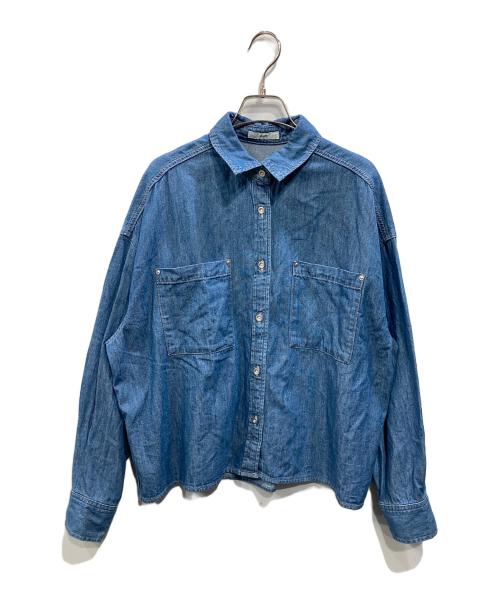 SHIPS（シップス）SHIPS (シップス) ライトオンス デニム ショート シャツ ブルー サイズ:ONESIZEの古着・服飾アイテム