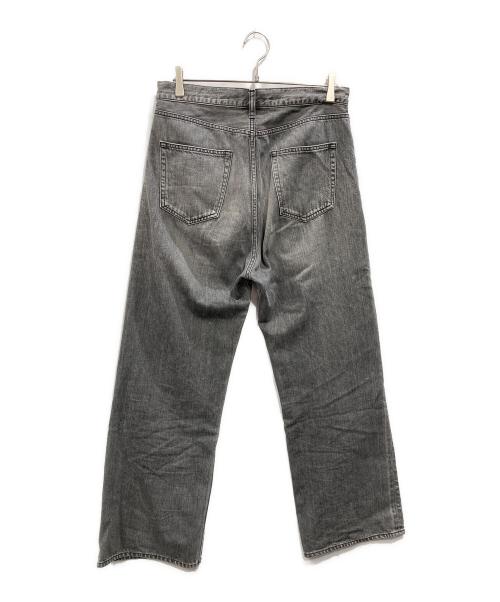 Whim Gazette（ウィムガゼット）Whim Gazette (ウィムガゼット) ドロストデニムパンツ ブラック サイズ:SIZE 38の古着・服飾アイテム