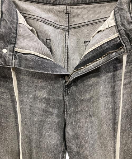 Whim Gazette（ウィムガゼット）Whim Gazette (ウィムガゼット) ドロストデニムパンツ ブラック サイズ:SIZE 38の古着・服飾アイテム