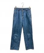 LiNoHリノー）の古着「13oz STRAIGHT DENIM PANTS（13オンスストレートデニムパンツ）」｜ブルー