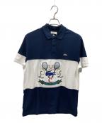 LACOSTEラコステ）の古着「ポロシャツ」｜ネイビー
