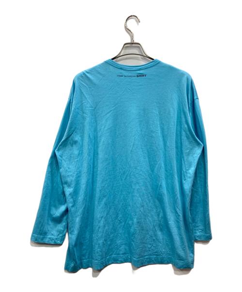 COMME des GARCONS SHIRT（コムデギャルソンシャツ）COMME des GARCONS SHIRT (コムデギャルソンシャツ) バックロゴロングカットソー ブルー サイズ:Ｍの古着・服飾アイテム