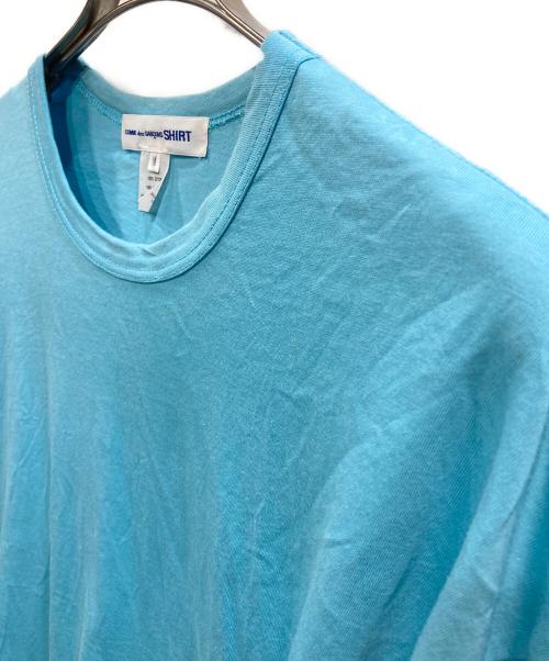 COMME des GARCONS SHIRT（コムデギャルソンシャツ）COMME des GARCONS SHIRT (コムデギャルソンシャツ) バックロゴロングカットソー ブルー サイズ:Ｍの古着・服飾アイテム