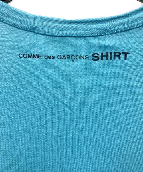 COMME des GARCONS SHIRT（コムデギャルソンシャツ）COMME des GARCONS SHIRT (コムデギャルソンシャツ) バックロゴロングカットソー ブルー サイズ:Ｍの古着・服飾アイテム