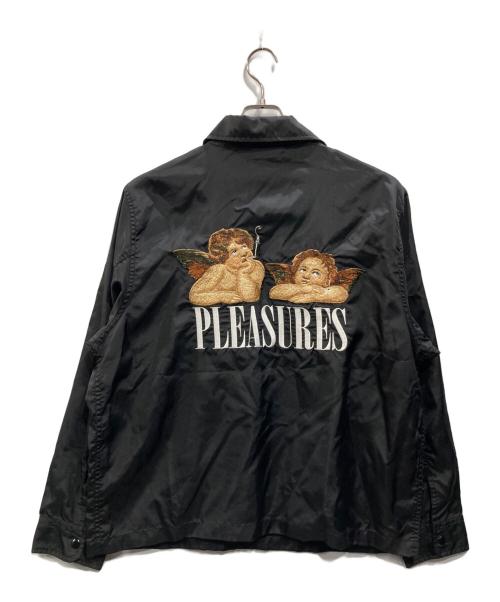 PLEASURES（プレジャーズ）PLEASURES (プレジャーズ) DYNAMIC WORK JACKET(ダイナミック ワーク ジャケット） ブラック サイズ:Lの古着・服飾アイテム