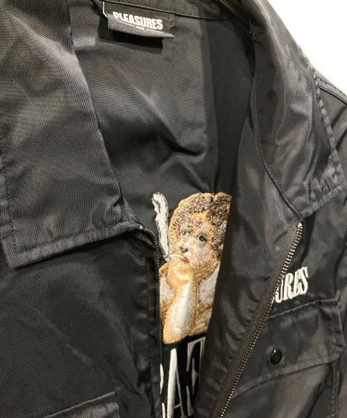 PLEASURES（プレジャーズ）PLEASURES (プレジャーズ) DYNAMIC WORK JACKET(ダイナミック ワーク ジャケット） ブラック サイズ:Lの古着・服飾アイテム