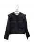 BORDERS AT BALCONY（ボーダーズアットバルコニー）の古着「SHOULDER FRILL BLOUSON」｜ブラック