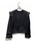 BORDERS AT BALCONY (ボーダーズアットバルコニー) SHOULDER FRILL BLOUSON ブラック サイズ:38：18000円