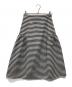 BORDERS AT BALCONY（ボーダーズアットバルコニー）の古着「BORDER FLARE SKIRT」｜ホワイト×ブラック