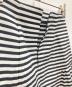 中古・古着 BORDERS AT BALCONY (ボーダーズアットバルコニー) BORDER FLARE SKIRT ホワイト×ブラック サイズ:38：16000円