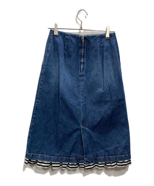 BORDERS at BALCONY（ボーダーズアットバルコニー）BORDERS AT BALCONY (ボーダーズアットバルコニー) DENIM FRILLED SKIRT ブルー サイズ:38の古着・服飾アイテム