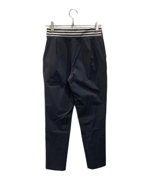 BORDERS at BALCONY（ボーダーズアットバルコニー）BORDERS AT BALCONY (ボーダーズアットバルコニー) STRETCH PANTS ブラック サイズ:38の古着・服飾アイテム