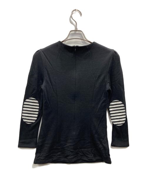 BORDERS at BALCONY（ボーダーズアットバルコニー）BORDERS AT BALCONY (ボーダーズアットバルコニー) LONG SLEEVES TEE(ロング・スリーブ・ティー) ブラック サイズ:38の古着・服飾アイテム