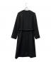 M-PREMIER COUTURE (エムプルミエクチュール) COLOMBOノーカラーベルテッドコート ブラック サイズ:38：18000円