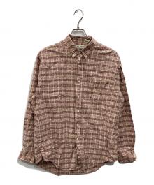 L.L.Bean（エルエルビーン）の古着「ボタンダウンシャツ」｜ボルドー×ベージュ