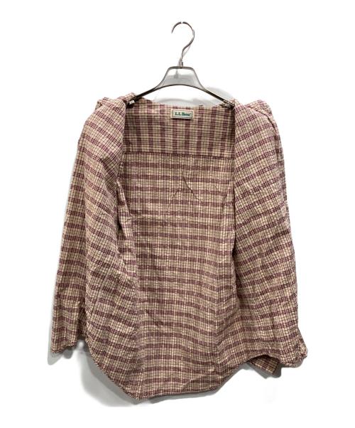 L.L.Bean（エルエルビーン）L.L.Bean (エルエルビーン) ボタンダウンシャツ ボルドー×ベージュ サイズ:SIZE Mの古着・服飾アイテム