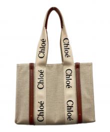 Chloe（クロエ）の古着「ミディアムWoodyトートバッグ」｜ベージュ