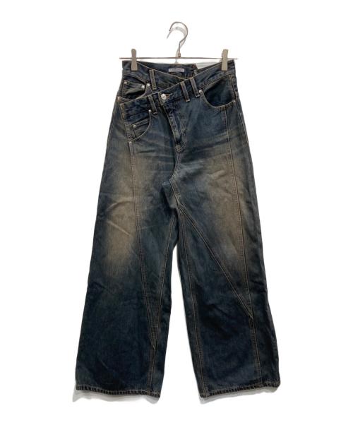 SLY（スライ）SLY (スライ) J／W SWITCHING STRAIGHT インディゴの古着・服飾アイテム