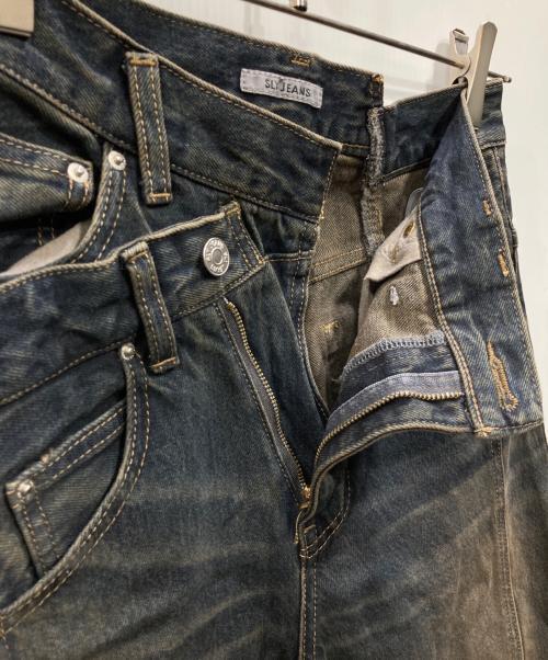 SLY（スライ）SLY (スライ) J／W SWITCHING STRAIGHT インディゴの古着・服飾アイテム