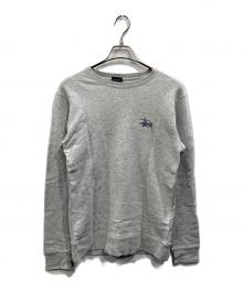 stussy（ステューシー）の古着「ロゴプリントクルーネックスウェット」｜グレー