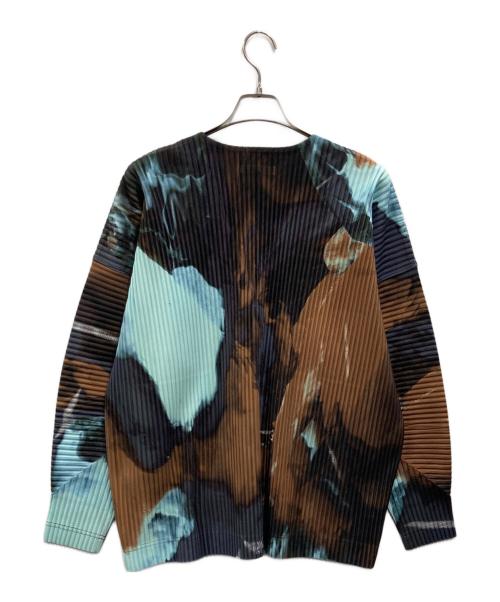 HOMME PLISSE ISSEY MIYAKE（オム プリッセ イッセイ ミヤケ）HOMME PLISSE ISSEY MIYAKE (オム プリッセ イッセイ ミヤケ) プリーツカーディガン マルチカラー サイズ:3の古着・服飾アイテム