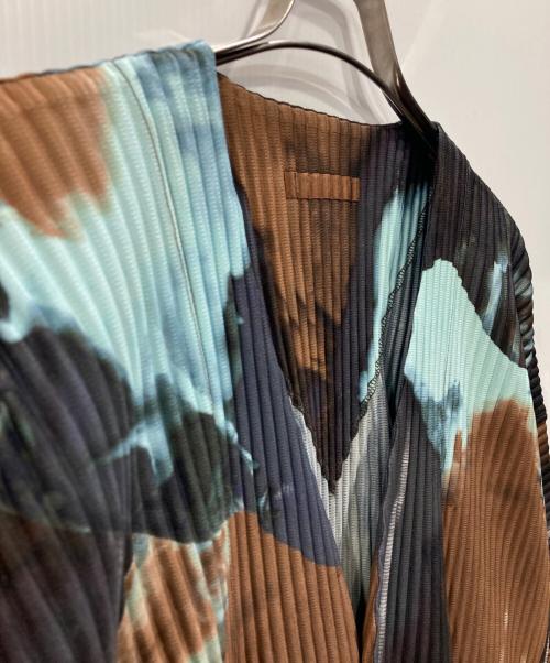 HOMME PLISSE ISSEY MIYAKE（オム プリッセ イッセイ ミヤケ）HOMME PLISSE ISSEY MIYAKE (オム プリッセ イッセイ ミヤケ) プリーツカーディガン マルチカラー サイズ:3の古着・服飾アイテム