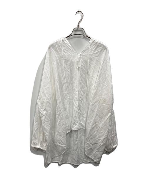 Whim Gazette（ウィムガゼット）Whim Gazette (ウィムガゼット) 長袖ブラウス ホワイト サイズ:SIZE Freeの古着・服飾アイテム